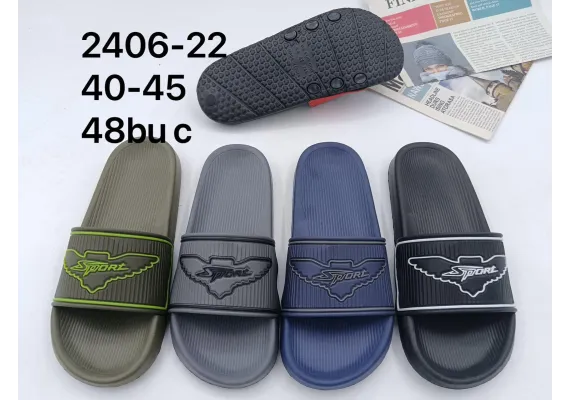 Haine si accesorii Engros - Papuci barbati sport casual cu talpa aderenta si banda lata, marimi 40-45, confort si stil pentru vara, 