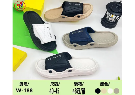 Haine si accesorii Engros - Papuci barbati sport confortabili PT Victory cu bareta ajustabila, marimi 40-45, 
