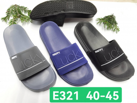 Papuci de vară bărbați model LUCKY, ușori și confortabili, culori combinate, mărimi 40-45,  [1]