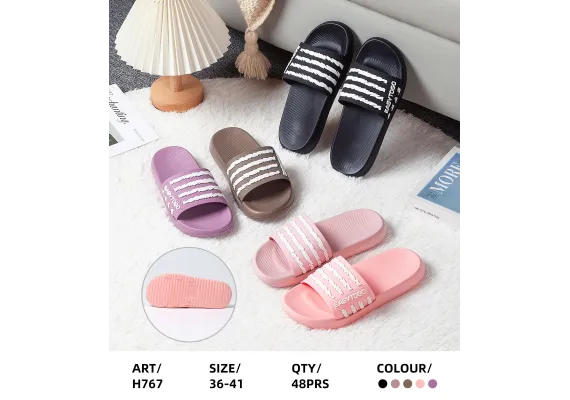 Haine si accesorii Engros - Papuci de vară pentru damă – Comozi și ușori, design modern, culori combinate, mărimi 36-41