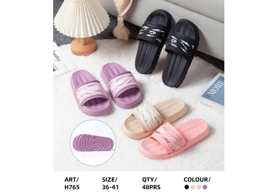 Haine si accesorii Engros - Papuci de vară pentru damă, model confortabil, ușor și modern, culori combinate, mărimi 36-41, 