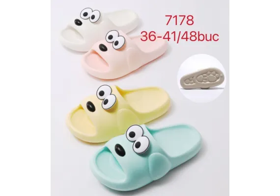Haine si accesorii Engros -  Papuci pentru dama model Catelus, confortabil, diverse culori
