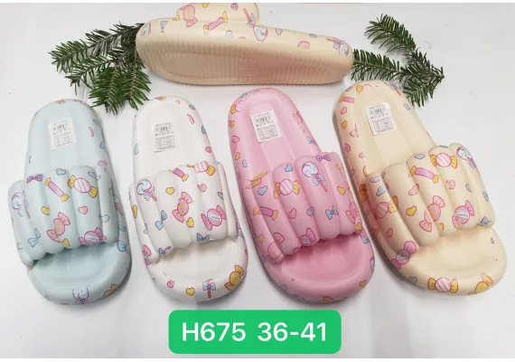 Haine si accesorii Engros -  Papuci pentru dama, model confortabil, talpa cu efect de masaj, diverse culori