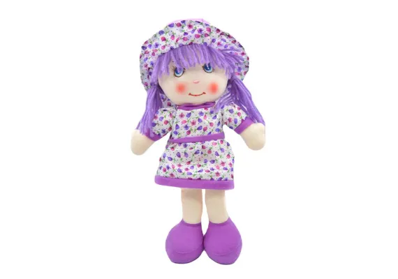 Papusa Dragalasa din material textil, recita "Ingerasul", diverse culori, 34cm, +3ani,   [0]