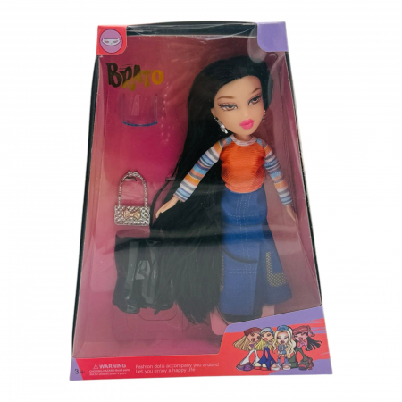 Papusa Fashion Diva Denim Edition cu Accesorii, Par Lung si Tinuta Moderna  [1]