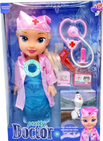 Papusa muzicala Doctorita cu accesorii multiple, 35×25cm,  [1]