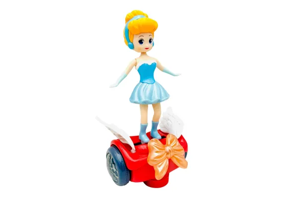 Papusa pe hoverboard cu sunete si lumini, 14.5×12.5×10cm, +3ani,   [0]