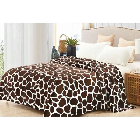 Paturi cocolino Engros - Patura Cocolino XXL 200x230 cm Animal Print Giraffe – Super Pufoasa si Eleganta