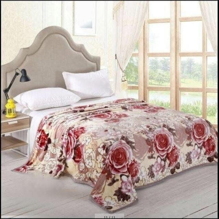 Paturi cocolino Engros - Patura Cocolino XXL 200x230 cm cu Trandafiri – Super Pufoasa si Eleganta