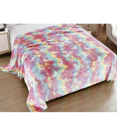 Patura Cocolino XXL Fosforescenta 200x230 cm cu Unicorni – Super Pufoasa si Colorata [2]