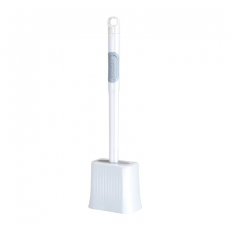 Articole pentru Casa Engros - Perie de Toaleta, , cu Recipient pentru Lichid, perie din TPR, Montare fara Perfoare, 12 x 6.5 x 40 cm, Alb