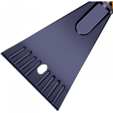 Perie de Zapada cu Racleta pentru Masina, , Multifunctionala, Demontabila, cu Maner Antiderapant, Aluminiu, Plastic, Fragmentarea Ghetii de pe Parbriz, Solutia pentru Iarna, pentru Dezghetare, 68x24x1 [2]