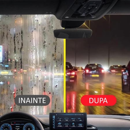 Perie Multifuncțională Auto , pentru Îndepărtarea Urmelor de pe Parbriz și Oglinzi, Anti-Aburire, Roșu [1]