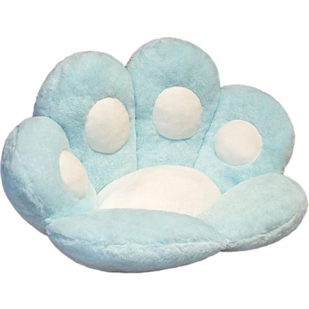 Articole pentru Casa Engros - Perna Decorativa, , Model Laba de Pisica, din Plus, pentru Scaun/Canapea/Podea, 80 x 70 cm, Albastru Deschis