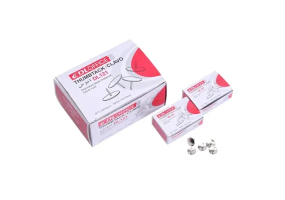 Birotica, papetarie si rechizite Engros - Pioneze metalice, 50 bucati/cutie – rezistente si practice pentru panouri si afisaj, 