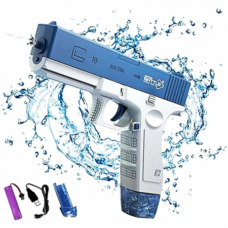 Pistol Cu Apa Electric GLOCK 18 Cu Jet – Tragere Pana La 10M, Acumulator 3.7V, Incarcare USB,  [1]