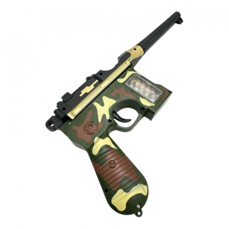 Pistol de jucarie pentru copii – din plastic, cu baterii, diverse culori, 21x15.5cm, jucarie interactiva si distractiva,  [4]