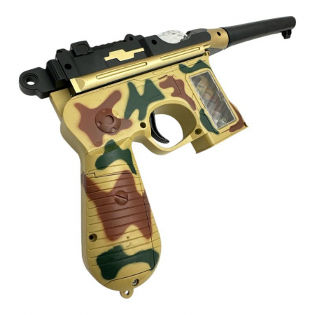 Pistol de jucarie pentru copii – din plastic, cu baterii, diverse culori, 21x15.5cm, jucarie interactiva si distractiva,  [3]