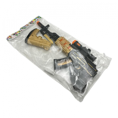 Pistol mitraliera de jucarie pentru copii – pe baterii, multicolora, 41x6.5cm, jucarie interactiva cu efecte luminoase si sonore,  [4]