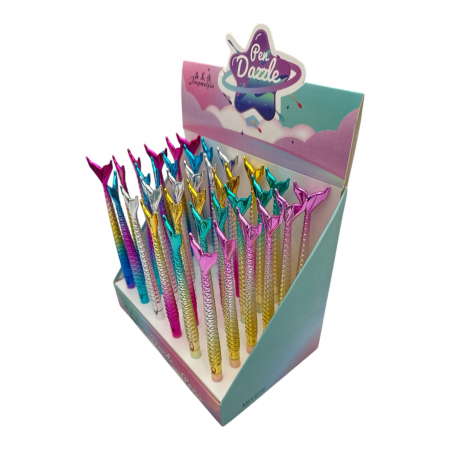 Pix cu Gel Sirena – Design Magic si Scriere Cursiva, Ideal pentru Scoala sau Cadou Creativ,  [4]