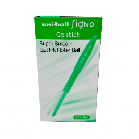 Pix cu gel Uniball Signo UM-170, 0.7mm, verde – scriere fluida si evidenta pentru notite si documente,  [3]