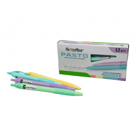 Pix gel Flexoffice Pazto FO-GELB039, albastru – scriere fina si uniforma pentru birou si scoala,  [1]