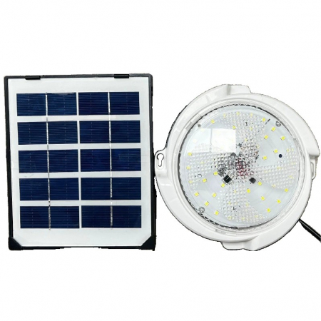 Plafoniera solara , 30W, diametru 145MM, cu telecomanda, lungime prelungitor 4.6 m,  alb rece [5]