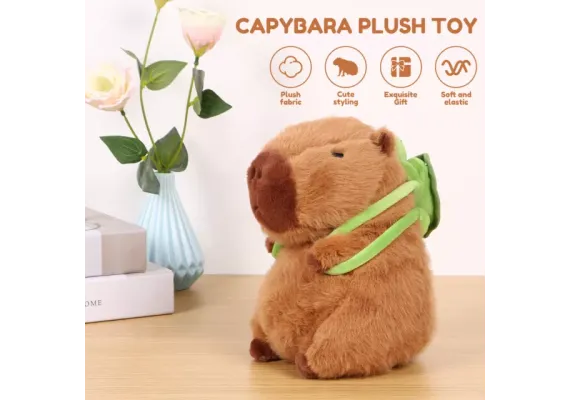 Articole pentru copii Engros - Plus Capibara cu Rucsac Broscuta –   By Alex Store