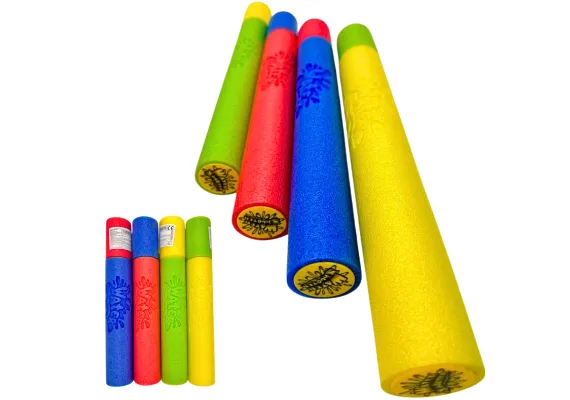 Articole pentru copii Engros - Pompa de apa din spuma pentru copii 57.5x5 cm – Jucarie de vara cu culori combinate pentru piscina, plaja si gradina – Distractie cu apa – 