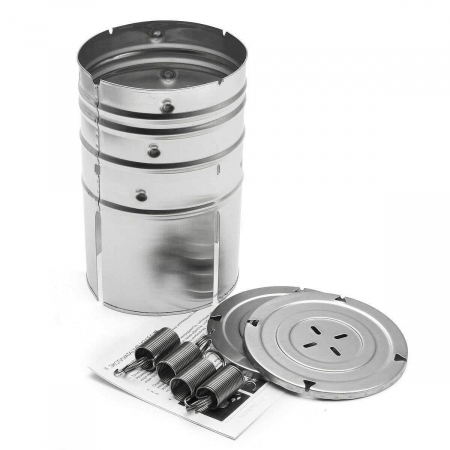 Presa din inox , pentru preparat sunca presata, cu capac, dimensiune reglabila in 3 trepte, 15 x 15 x 18 cm, argintiu [5]