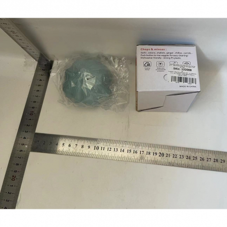 Presa Manuala pentru Usturoi, , Model Usturoi, 7 x 7.5 cm, din Plastic, Albastru Deschis [1]