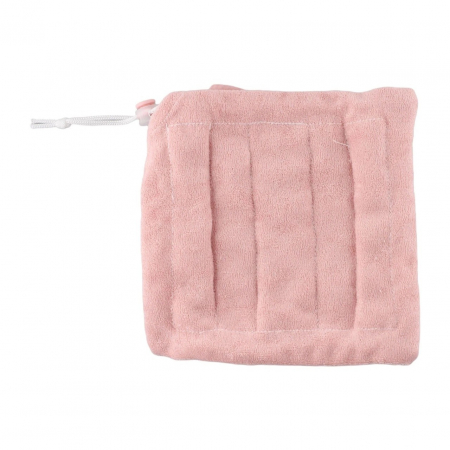 Prosop de Baie, , 2in1, cu Burete din Plasa, 17 x 17 cm, Roz [2]