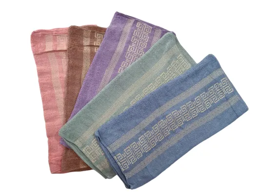 Prosop de baie model deosebit, culori combinate, 135×70cm,  [0]