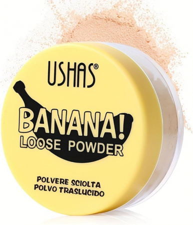 Pudră Compactă USHAS Banana Loose Powder – Fixare perfectă și finisaj mat  [3]