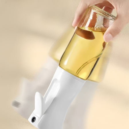 Pulverizator pentru Ulei, Otet sau Alte Lichide, , Reincarcabil, Multifunctionale, Capacitatea 200 ml, Material Plastic, Culoare Alb [2]