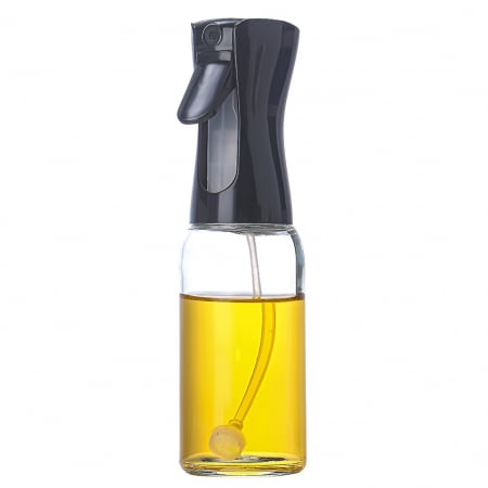 Articole pentru Casa Engros - Pulverizator pentru Ulei, Otet sau Alte Lichide, , Reincarcabil, Multifunctionale, Capacitatea 200 ml, Material Plastic, Culoare Negru