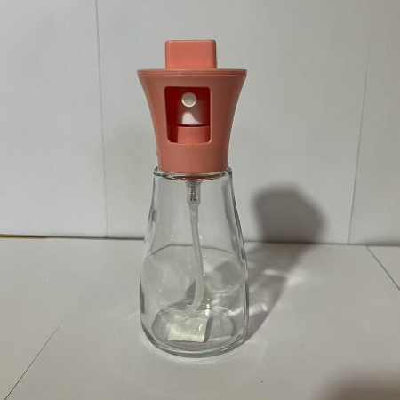 Pulverizator pentru Ulei, , Pulverizator din Sticla pentru Otet sau Alte Lichide, Simplu Reincarcabil, Multifunctionale, 17.3 x 5.6 cm, Capacitatea 170 ml, Roz [4]