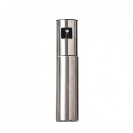 Articole pentru Casa Engros - Pulverizator Ulei, Otet, , din Otel Inoxidabil, 100 ml, Reincarcabil, 18.3 x 4.3 cm, Argintiu