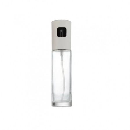 Pulverizator Ulei, Otet, , din Sticla, 100 ml, Reincarcabil, 18.3 x 4.3 cm, Masura 90 ml, Capac Mat, Alb [4]