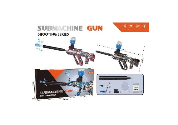 Pusca Automata Compacta Submachine Gun Shooting Series cu Bile de Apa Moi si Acumulator - Design Modern  [0]