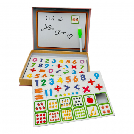 Puzzle magnetic cu tablita si activitati educative, 22×16.5×3cm, +3ani,   [2]