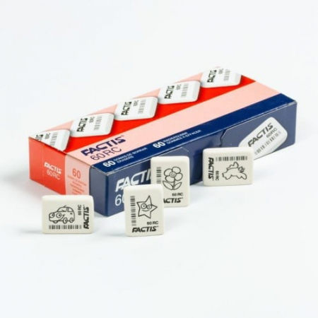 Radiera Factis 60RC – pentru sters curat si eficient, ideala pentru scoala si birou,  [1]