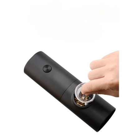 Rasnita Electrica pentru Cafea si Condimente, , Cutit de Macinare din Otel Inoxidabil, Incarcare cu Baterii, Optiuni Diferite de Macinare, Usor de Manevrat, 18x5.5cm, Negru [3]