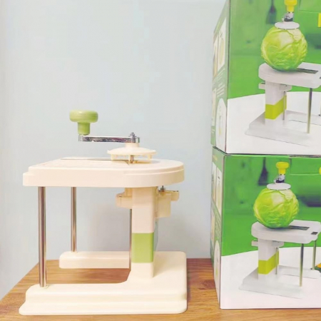 Razatoare de Varza, , Manuala, din PP+Otel Inoxidabil, 30 x 24 x 22 cm, Latime Ajustabila, Alb/Verde [3]