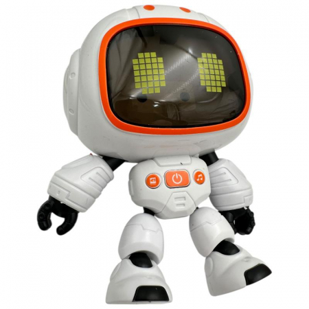 Robotel interactiv 14 cm – canta, lumineaza, corp flexibil, culori combinate – jucarie inteligenta pentru copii,  [5]