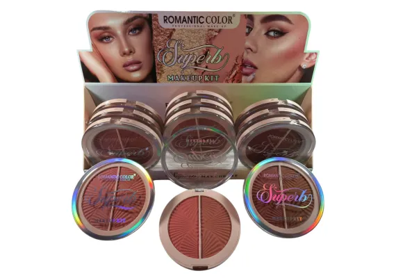 Produse pentru Fata Engros - Romantic Color - Kit Blush 2 Nuanțe | Machiaj Profesional pentru Un Look Fresh și Natural 