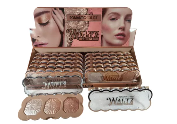 Produse pentru Fata Engros - Romantic Color Waltz – Kit Machiaj cu 3 Culori Blush | Fard de Obraji Pigmentat & Catifelat 