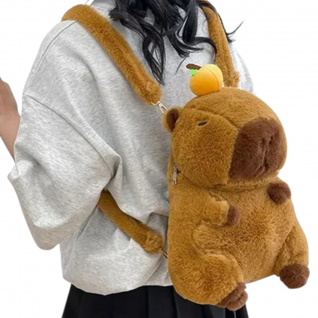 Rucsac plus Capybara dragalas si pufos – prietenul perfect pentru joaca si plimbari, Calitate superioara,  [1]