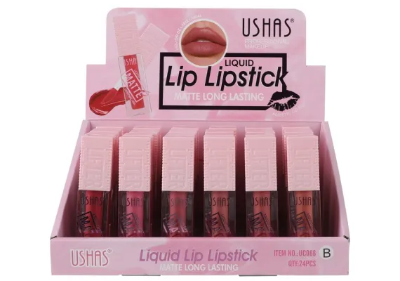Produse pentru Buze En-gros - Ruj Lichid Mat USHAS Long-Lasting 4.7g – Culoare Intensă și Rezistență Îndelungată 