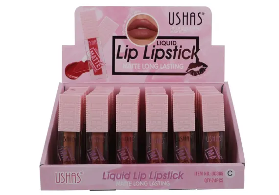 Produse pentru Buze En-gros - Ruj Lichid Mat USHAS Long-Lasting 4.7g – Culoare Intensă și Rezistență Îndelungată 